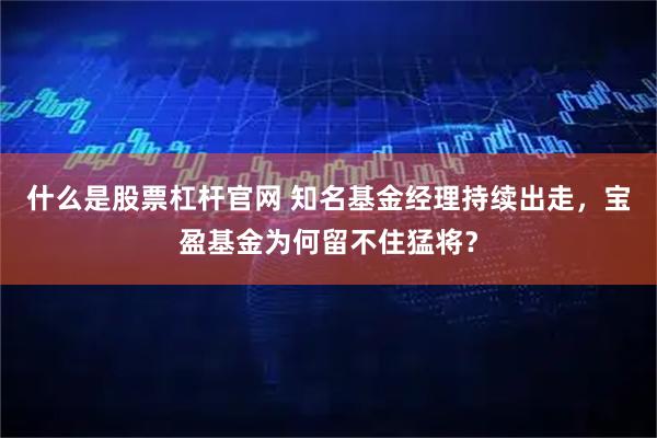 什么是股票杠杆官网 知名基金经理持续出走，宝盈基金为何留不住猛将？